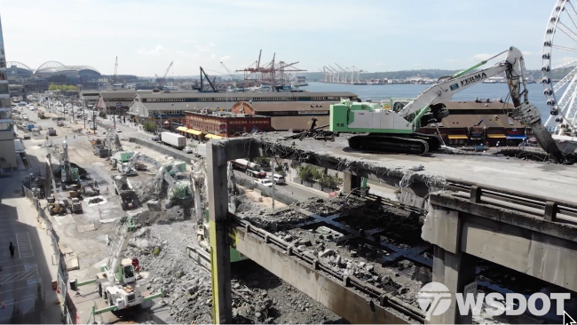 WSDOT: Behind the scenes of Alaskan Way Viaduct demolition | Westside ...